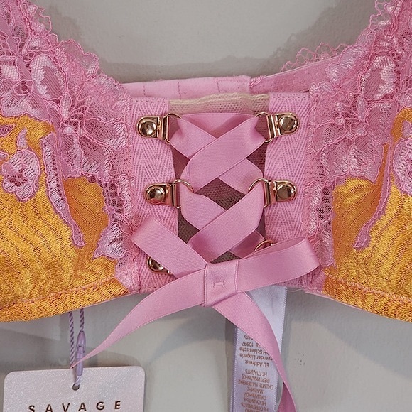 SavageXFenty Phresh Bloom Lace Bralette Sz. XL NWT - Picture 3 of 11